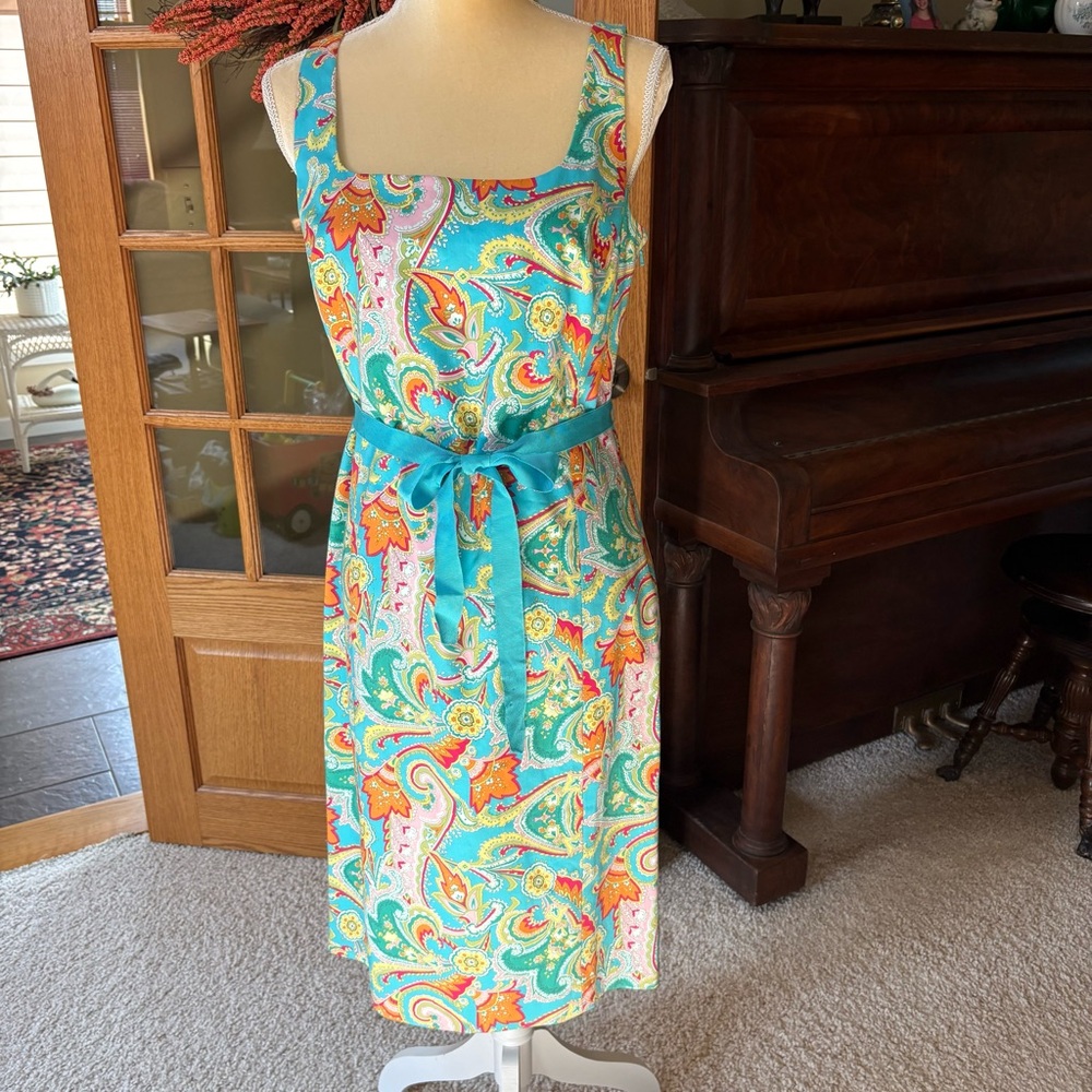 Ralph Lauren Floral Paisley Dress Sleeveless